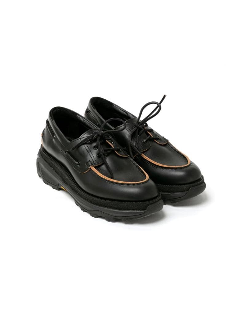 25SS Sacai ブラックBoat Shoes サイズ42