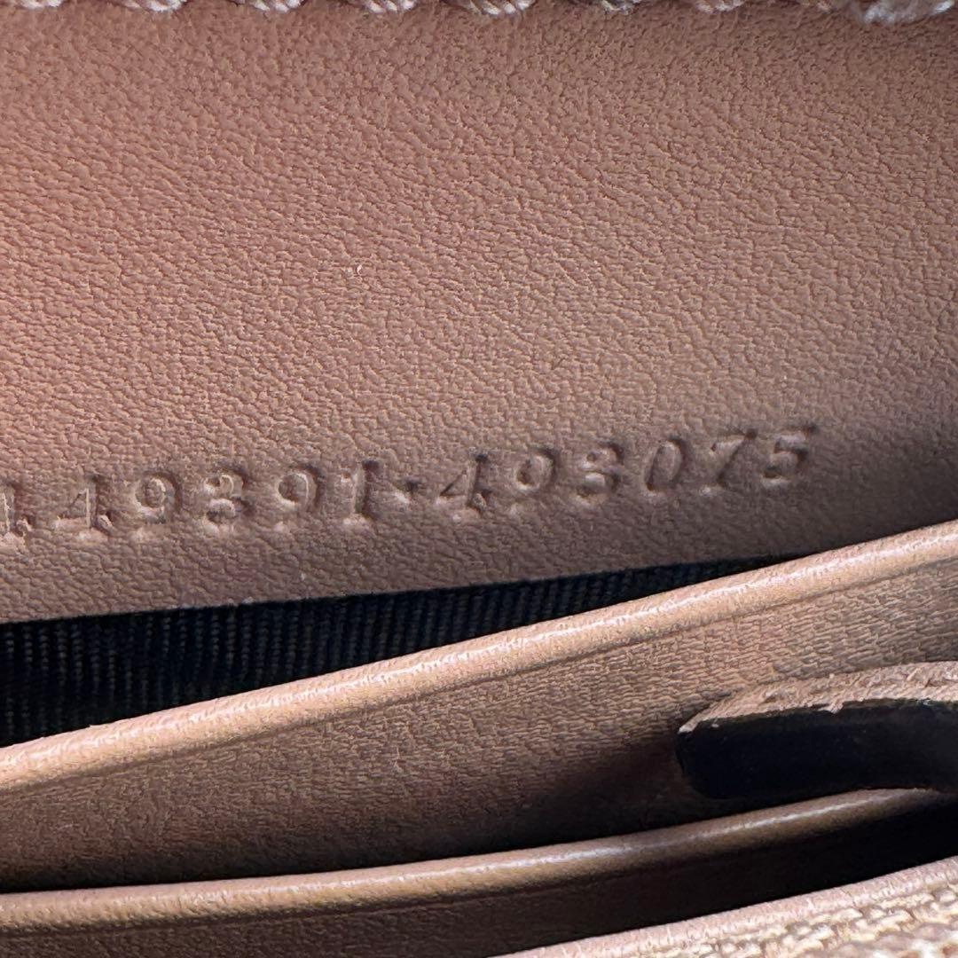 【極上美品】 GUCCI グッチ マイクロ シマ ラウンドファスナー 長財布