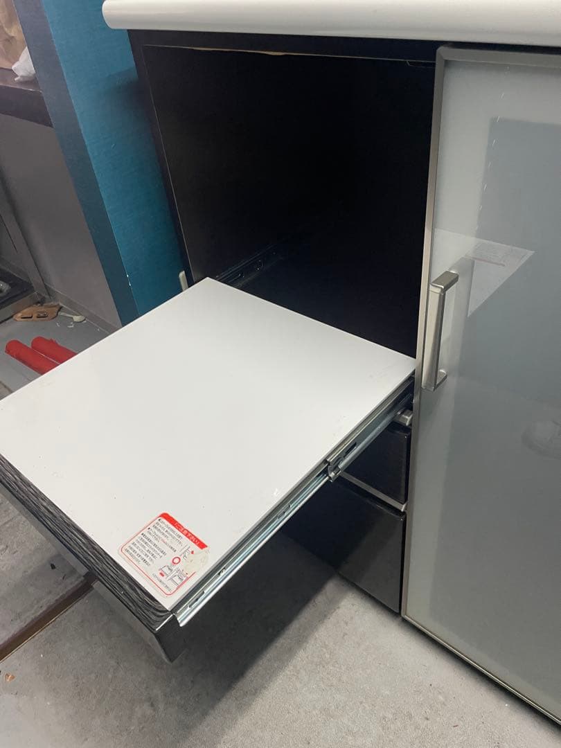 ニトリ Ｎポスティア 90BK キッチンボード レンジ台 調理台 食器棚