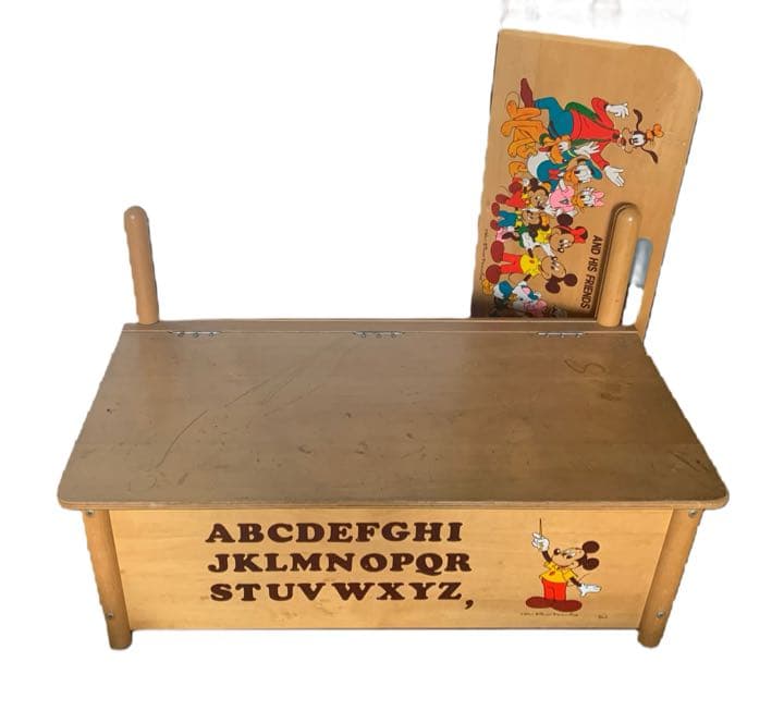 ディズニー　キャラクター　レトロ　木箱　おもちゃ箱