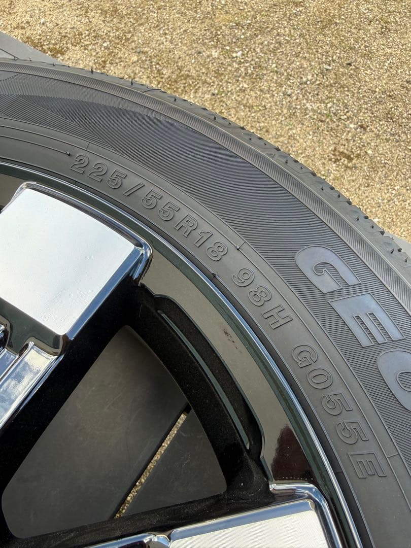 ③/4】2026式デリカd5純正タイヤホイール4本セ ット新車外しグレードP