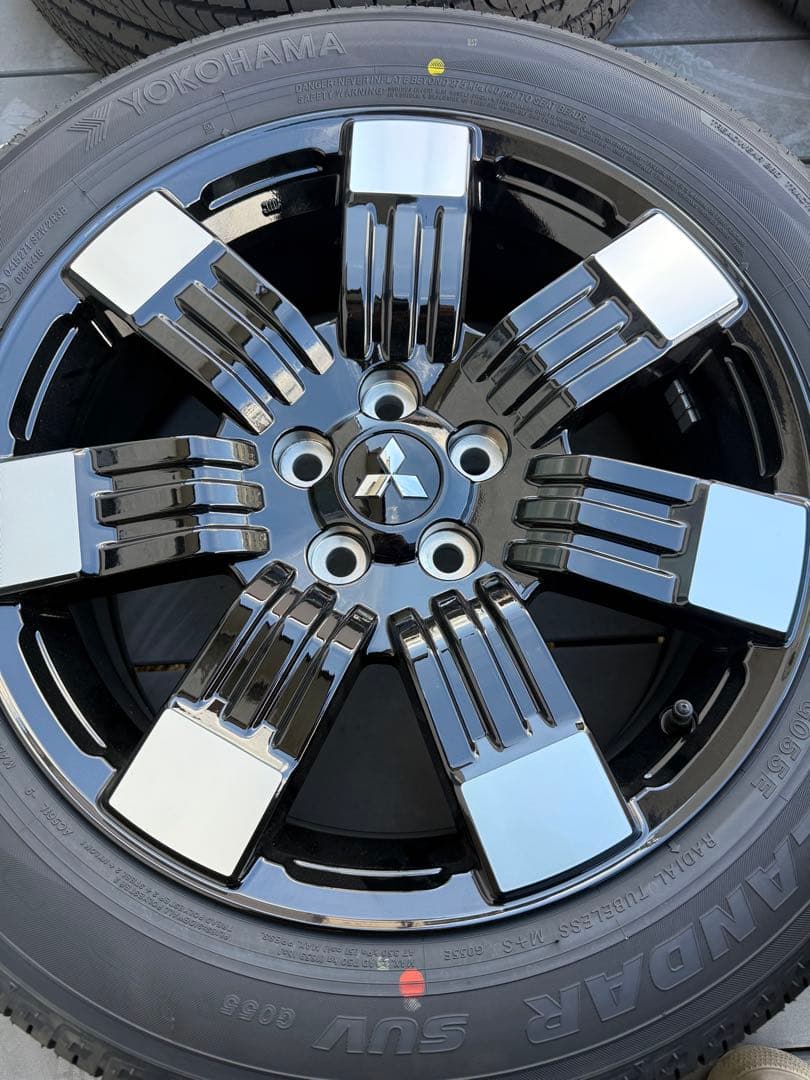 ③/4】2026式デリカd5純正タイヤホイール4本セ ット新車外しグレードP