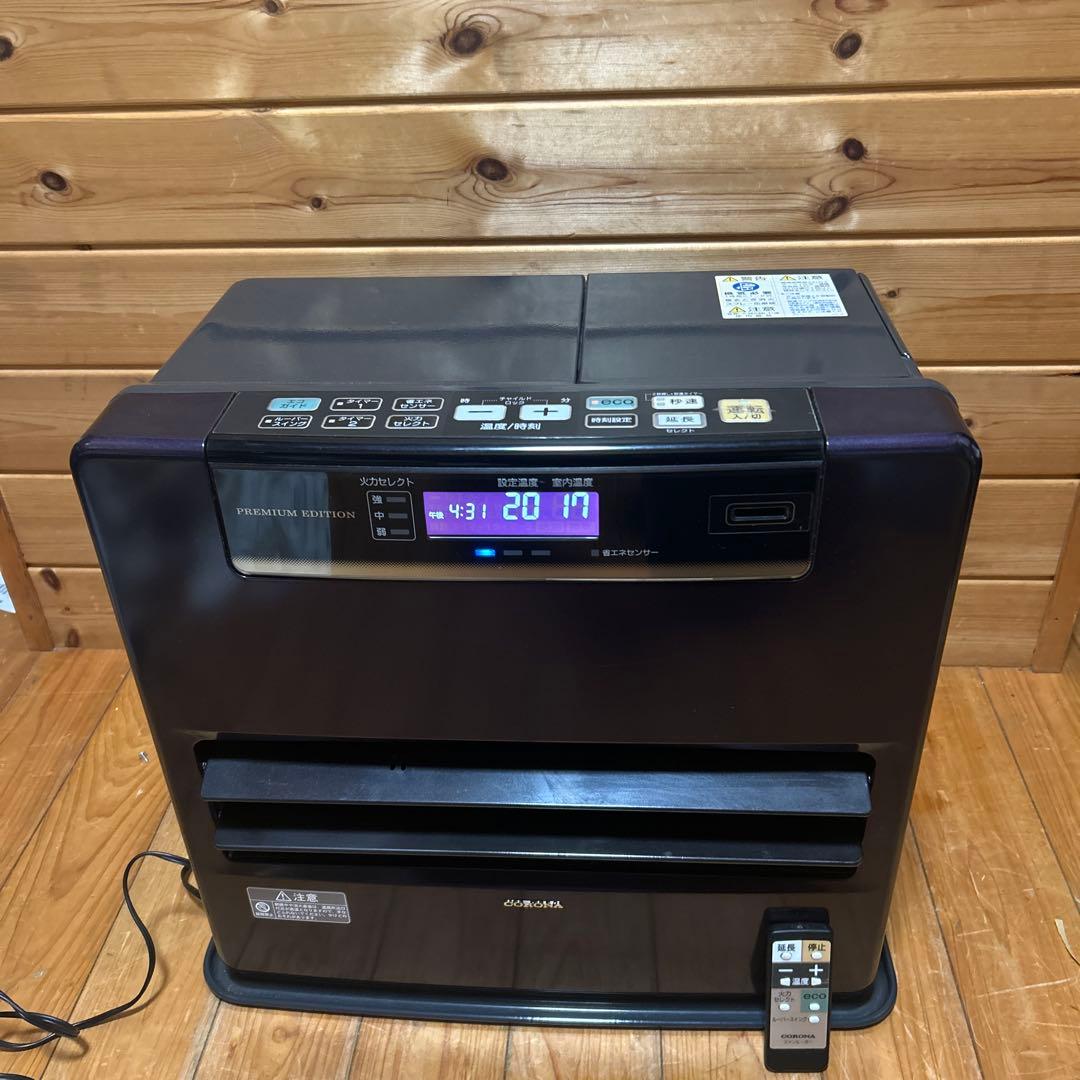 CORONA　石油ファンヒーター　リモコン付き　FH-WZ5717BY　暖房器具