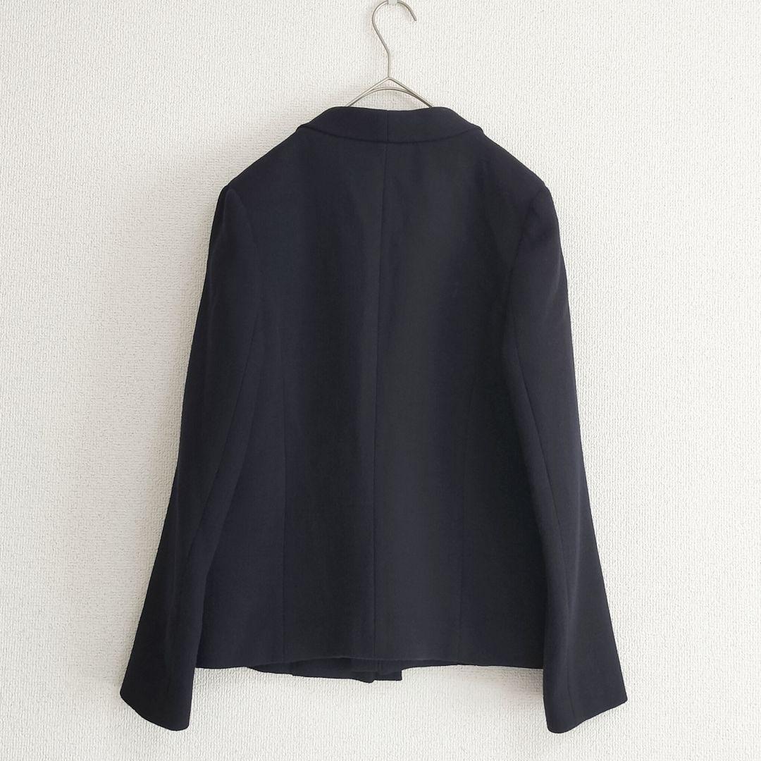 美品 SEA テーラードジャケット ボタンレス ネイビー 1 シー