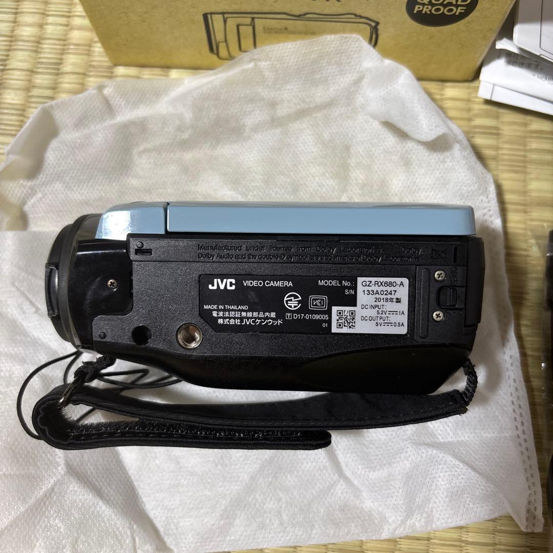 JVC Everio R GZ-RX680-A 防水 防塵 ビデオカメラ