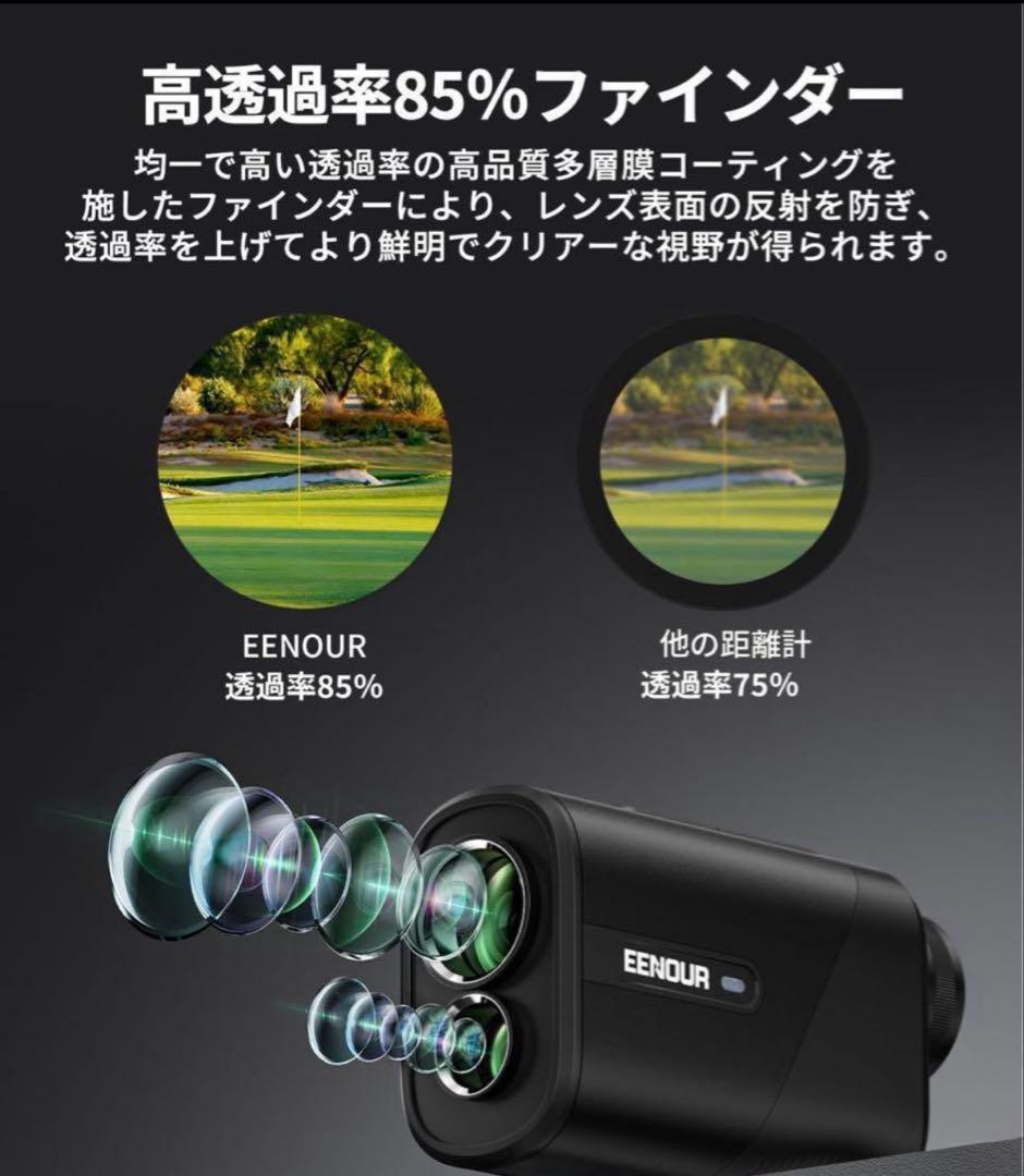 【新品未使用】U800+ 3点間測定付 レーザーゴルフ 距離計 ホワイト