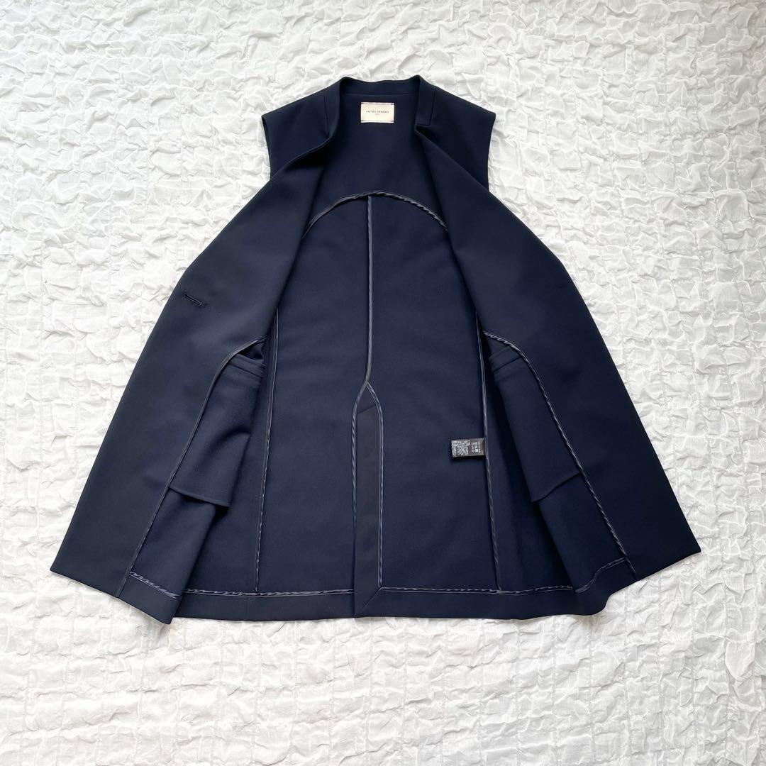 【美品】ユナイテッドアローズ ダブルクロス ベスト ジレ 近年モデル 定価約3万