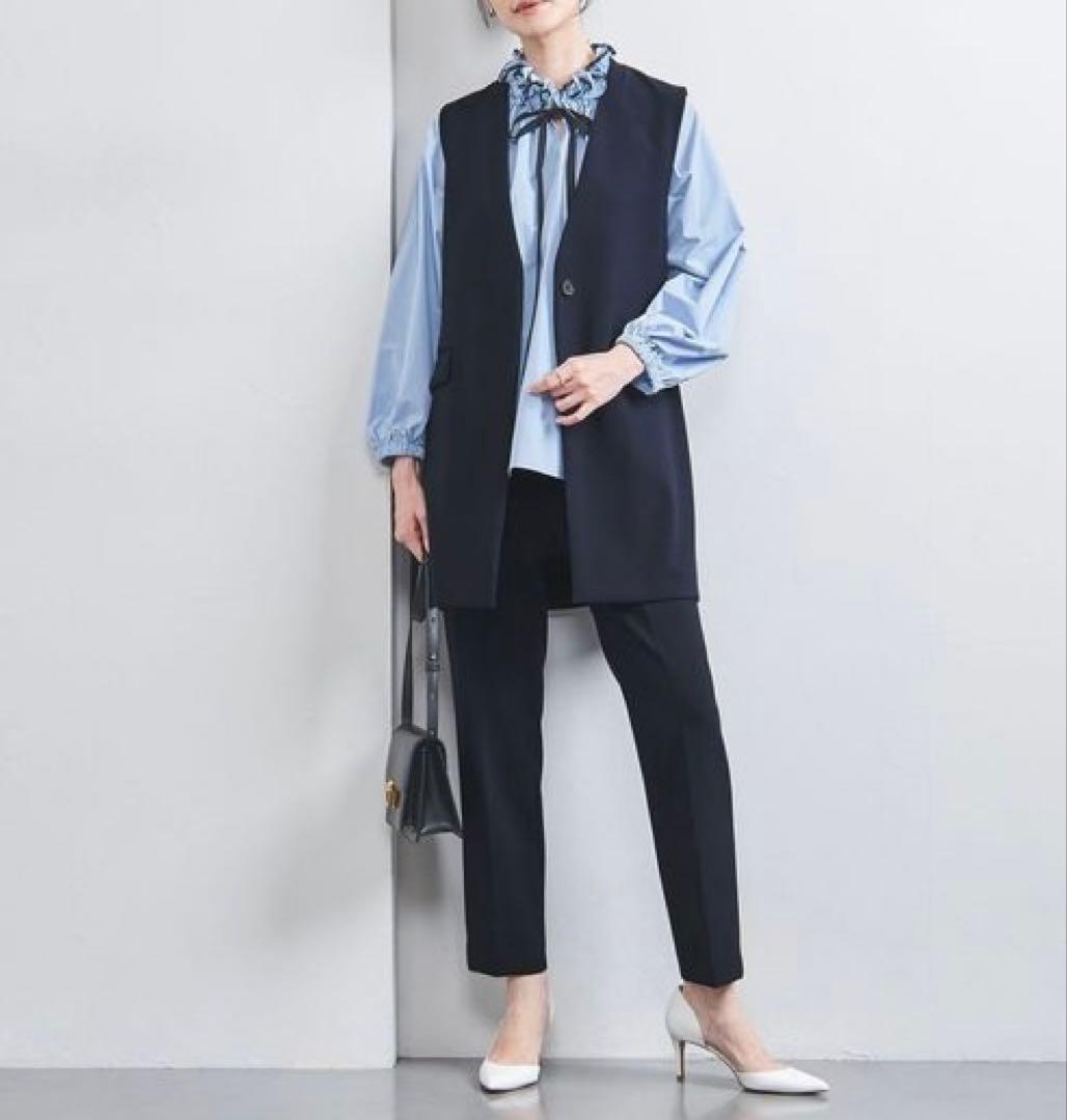 【美品】ユナイテッドアローズ ダブルクロス ベスト ジレ 近年モデル 定価約3万