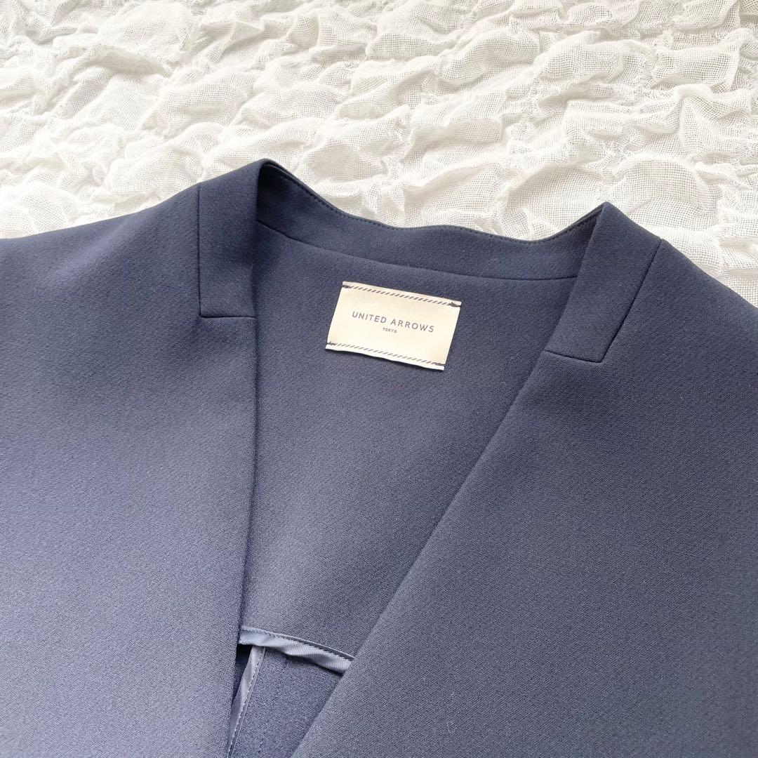 【美品】ユナイテッドアローズ ダブルクロス ベスト ジレ 近年モデル 定価約3万