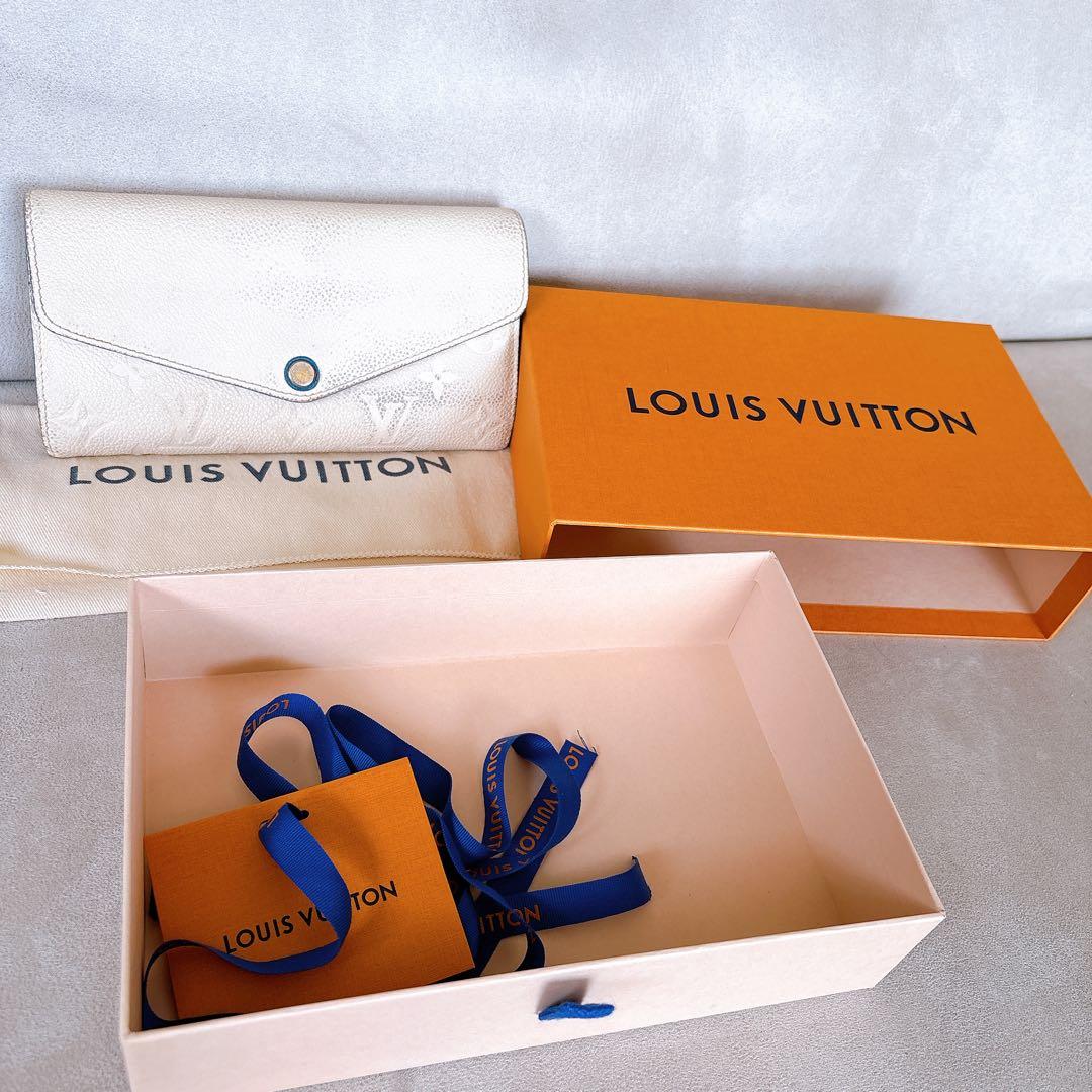 LOUIS VUITTON アイボリー 長財布 箱、保存袋付き