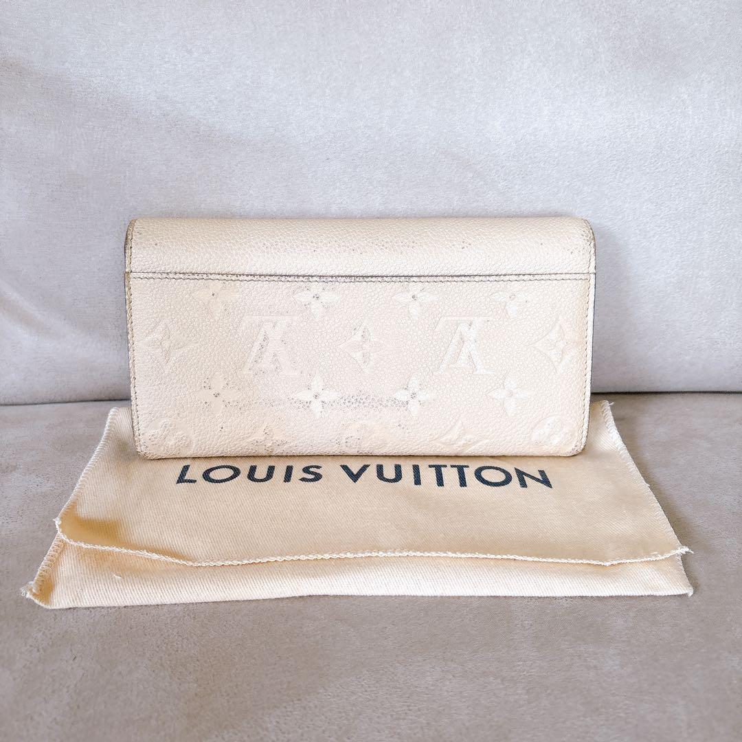 LOUIS VUITTON アイボリー 長財布 箱、保存袋付き