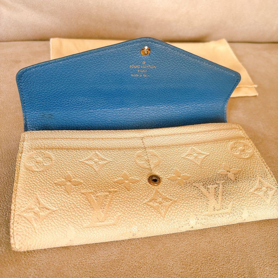 LOUIS VUITTON アイボリー 長財布 箱、保存袋付き