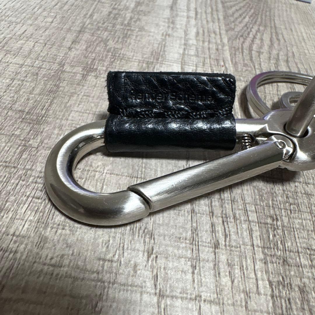 エンダースキーマ／カラビナキーリング1ブラックレザー