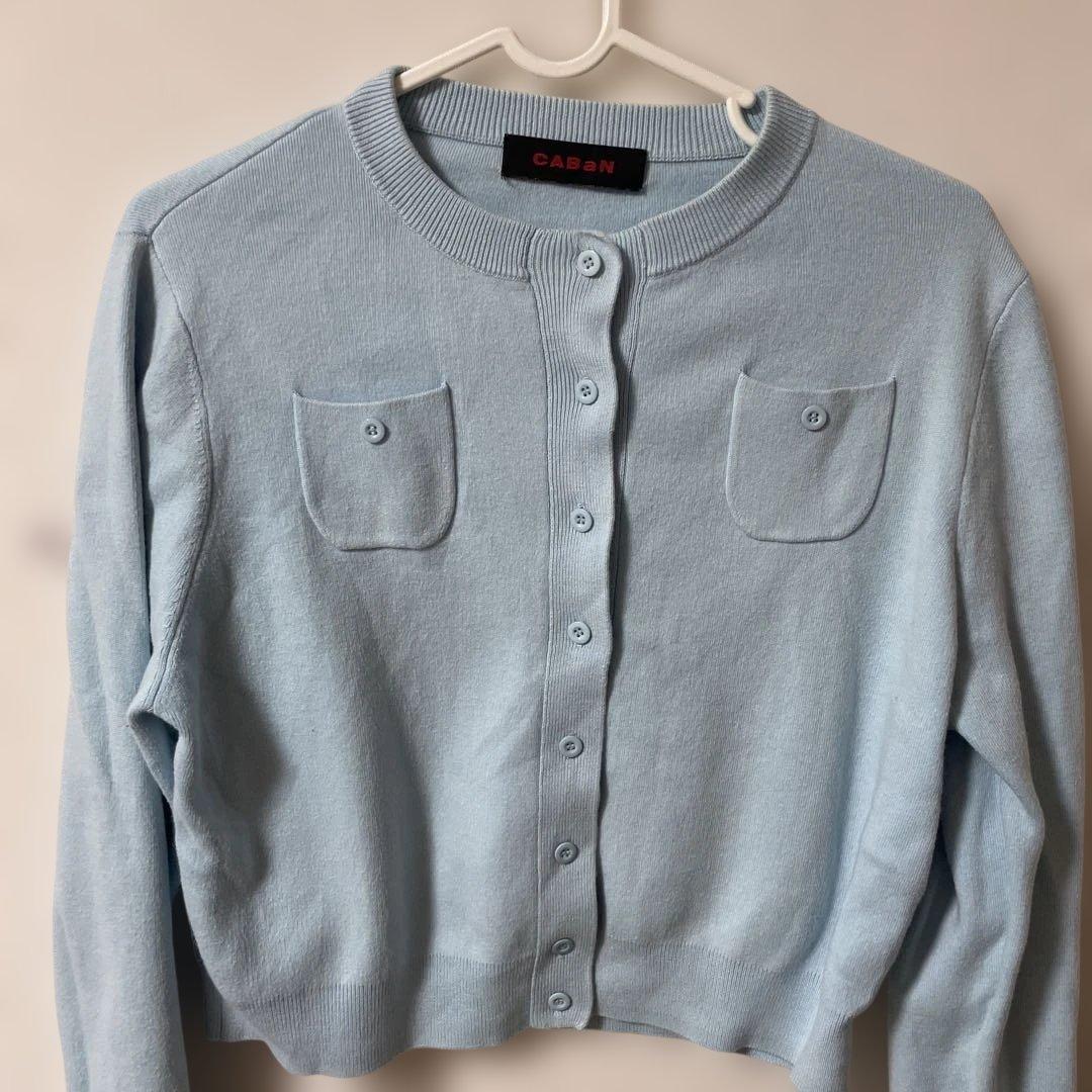 CABaN カーディガン　ブルー