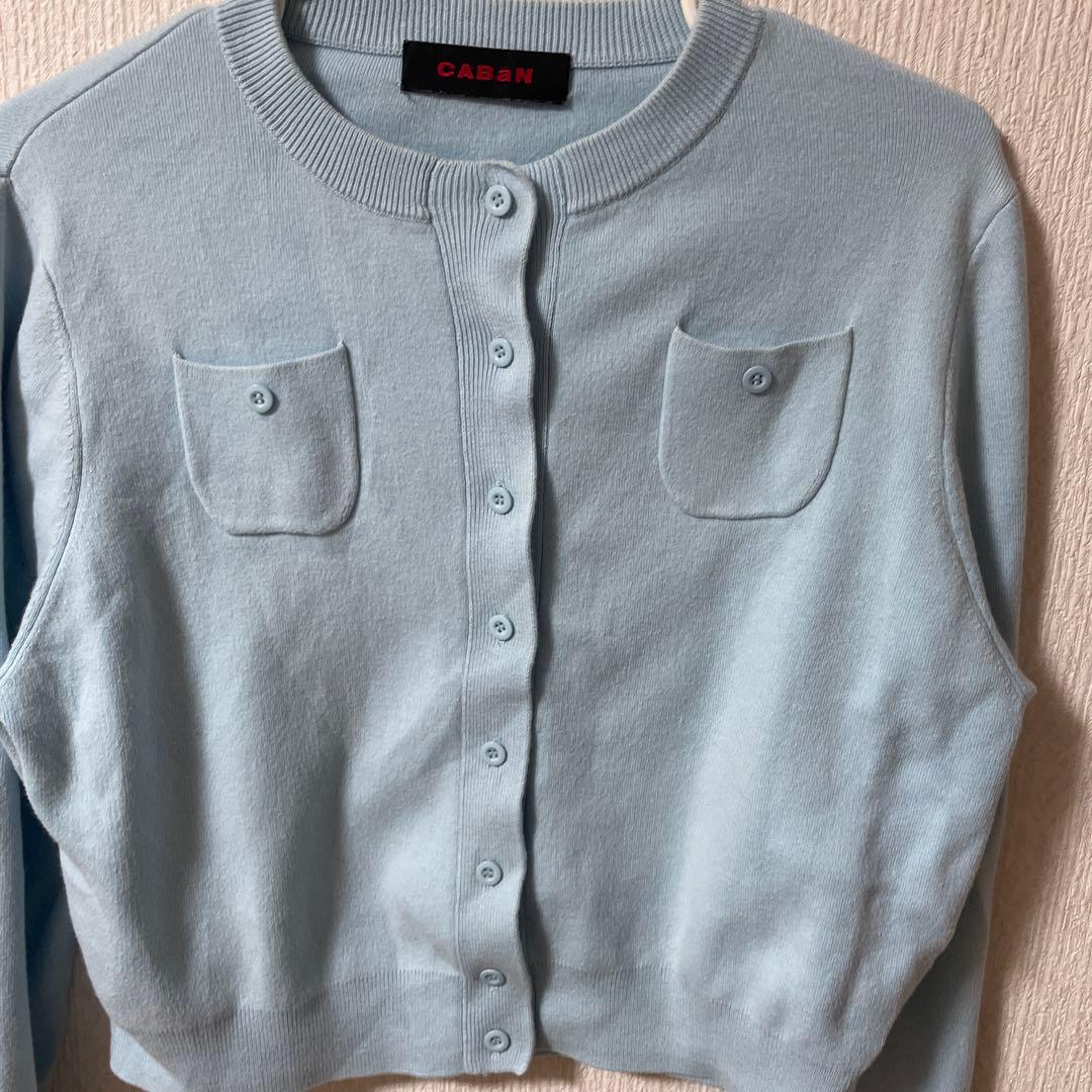 CABaN カーディガン　ブルー