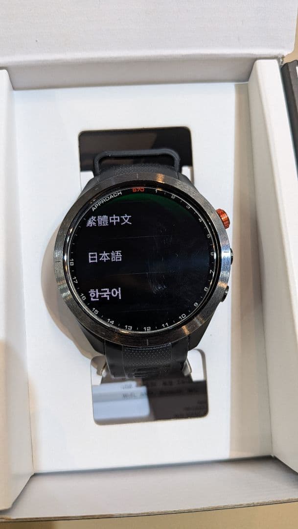 美品 ガーミン アプローチ S70 ブラック 47mm