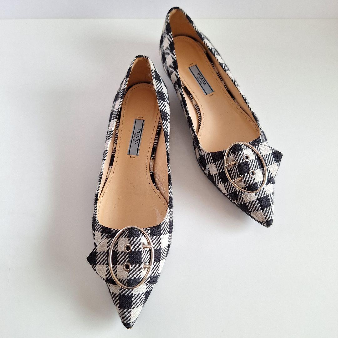 PRADA プラダ フラットシューズ パンプス　 24cm