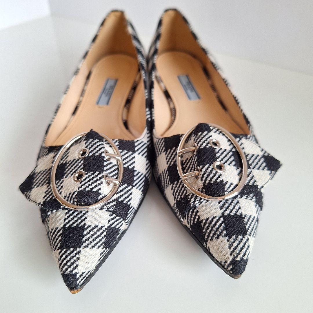 PRADA プラダ フラットシューズ パンプス　 24cm
