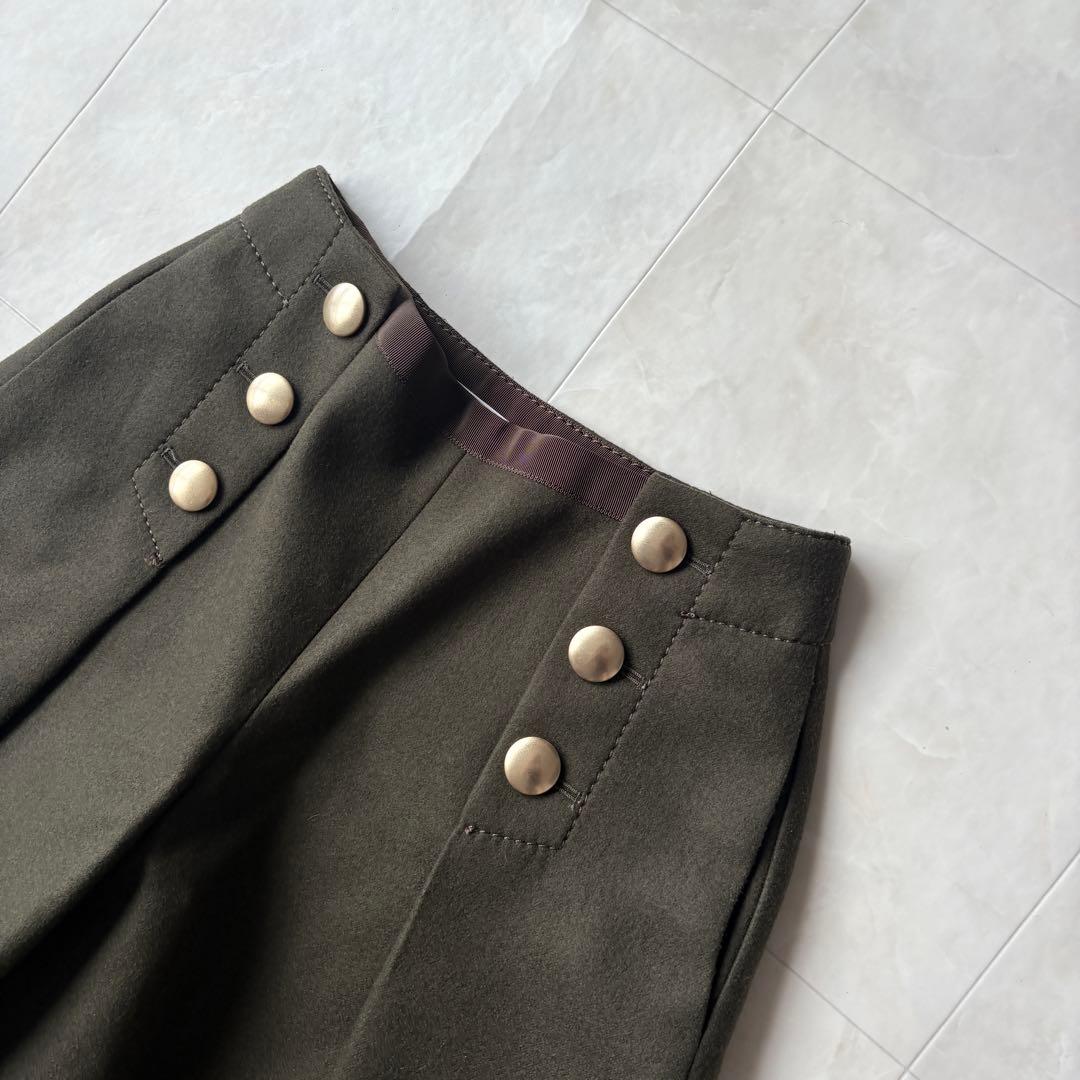 極美品✨sacai luck メルトンショートパンツ カーキ 金ボタン 1サイズ