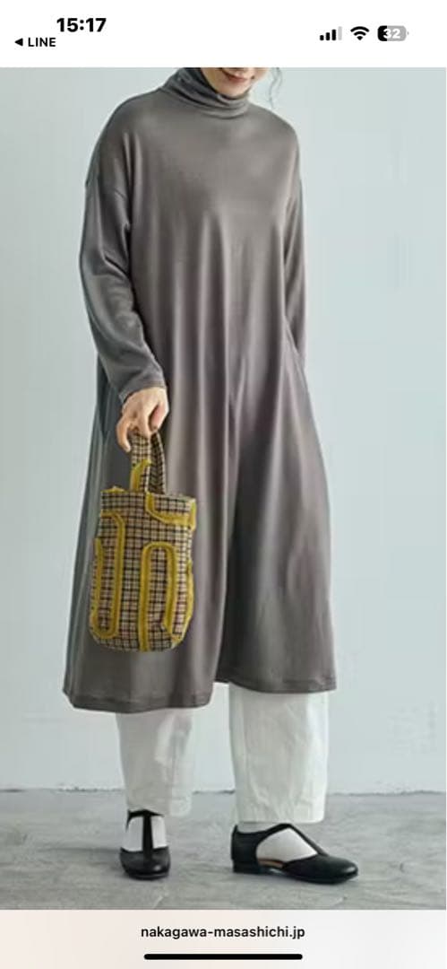 中川政七商店　ウールワイドワンピース