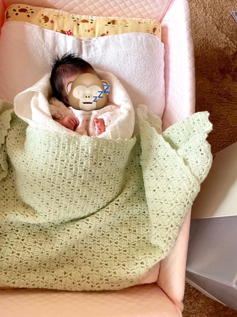 天使の寝床　青葉　ピンク色　ベビハグ