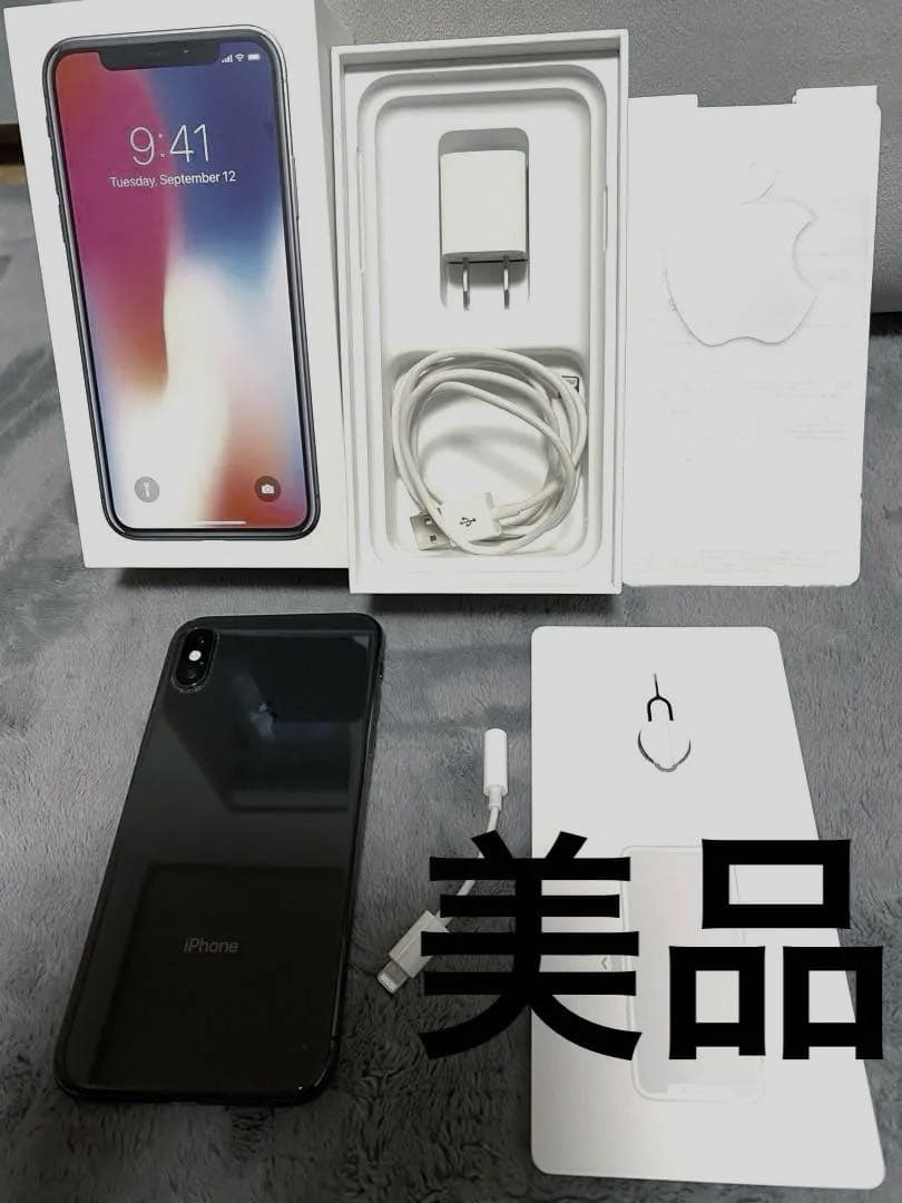 iPhone10 本体　256GB スペースグレー（黒）　SIMフリー