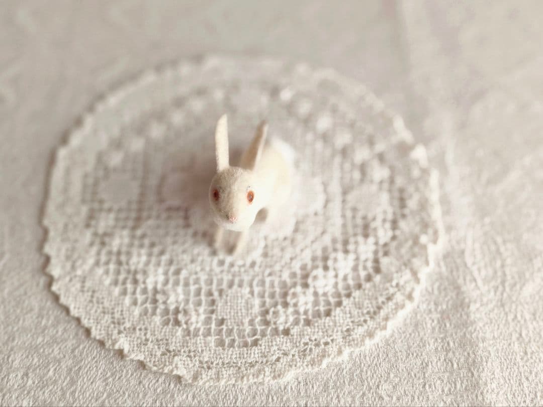 【✳︎toto✳︎さま】vintage ୨୧ 真っ白な 可愛い ウサちゃん