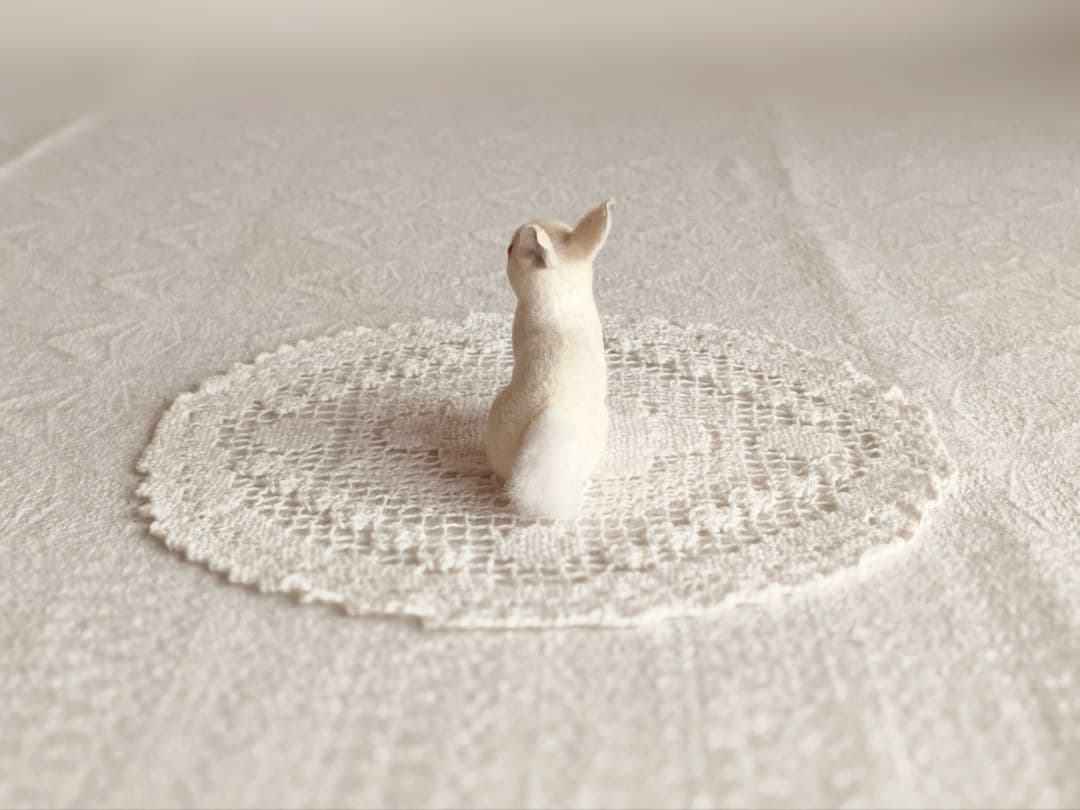 【✳︎toto✳︎さま】vintage ୨୧ 真っ白な 可愛い ウサちゃん