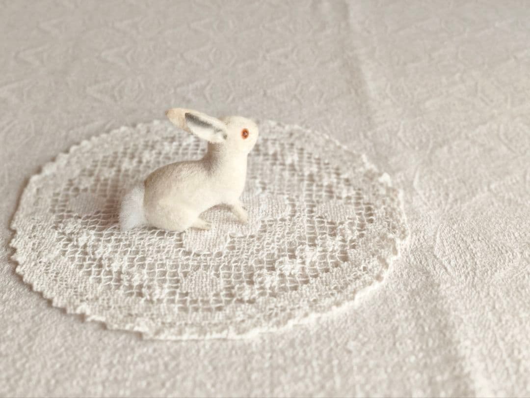 【✳︎toto✳︎さま】vintage ୨୧ 真っ白な 可愛い ウサちゃん