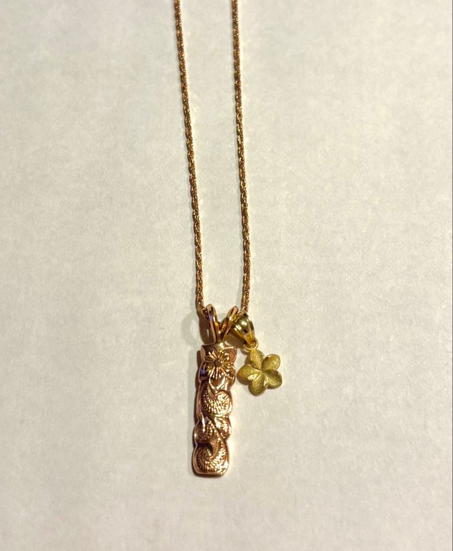 ワイレア　ハワイアンジュエリー　14Kネックレス