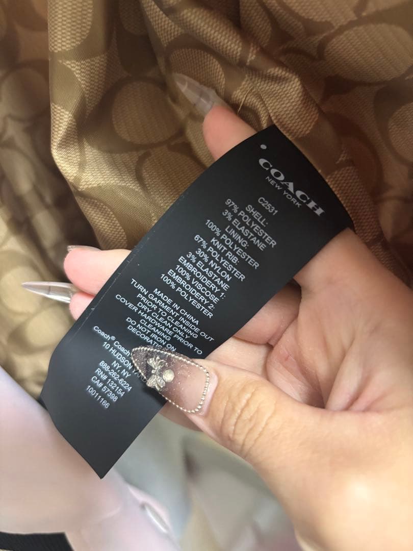 最終値下げ！大特価！週末セール！COACH ピンク刺繍ジャケット Sサイズ