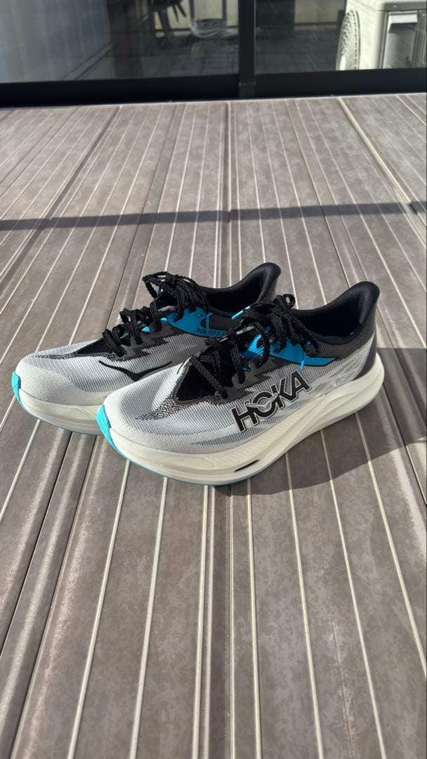 HOKA ROCKET X3 ホカロケットX3 ホワイトブラック　25.5cm