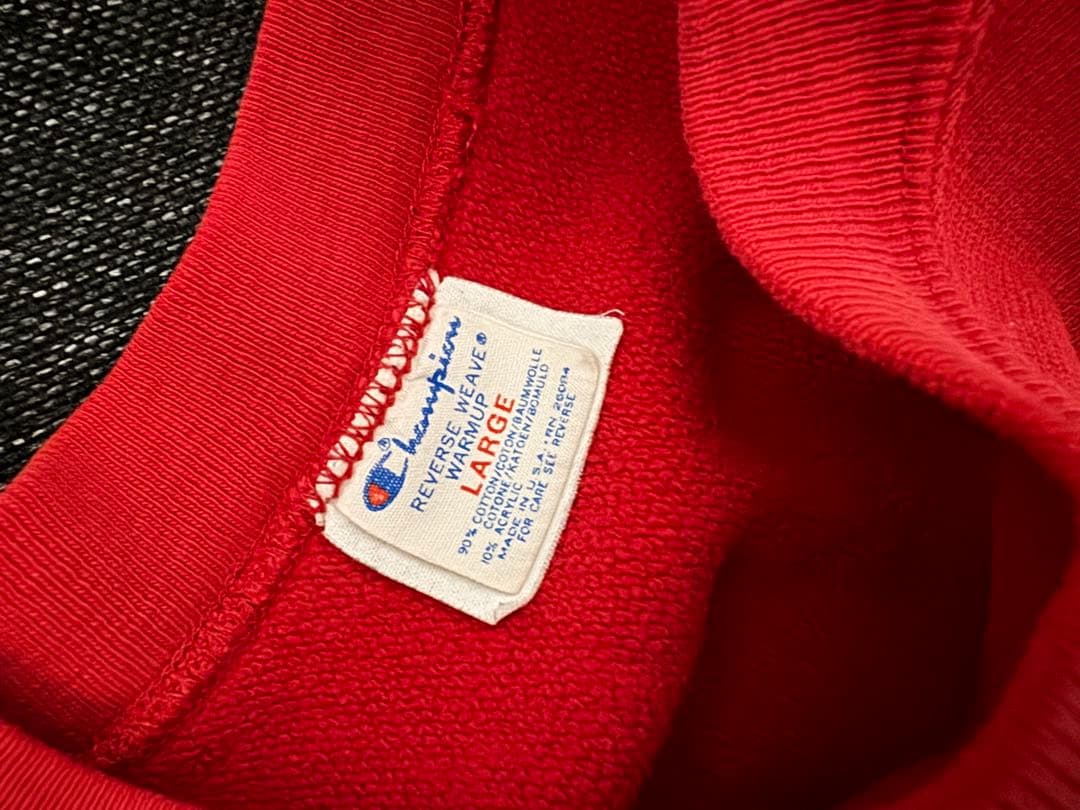 Ohio State トレーナー 赤　チャンピオン　リバースウィーブ　80s