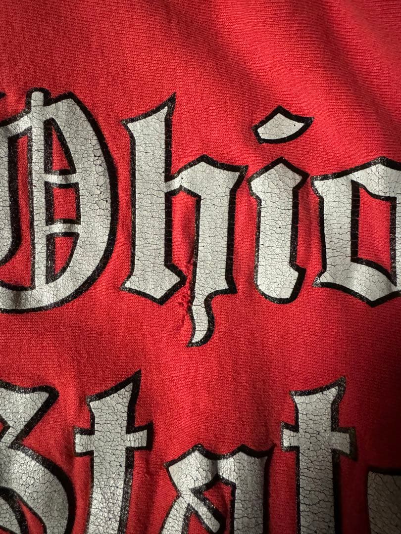 Ohio State トレーナー 赤　チャンピオン　リバースウィーブ　80s