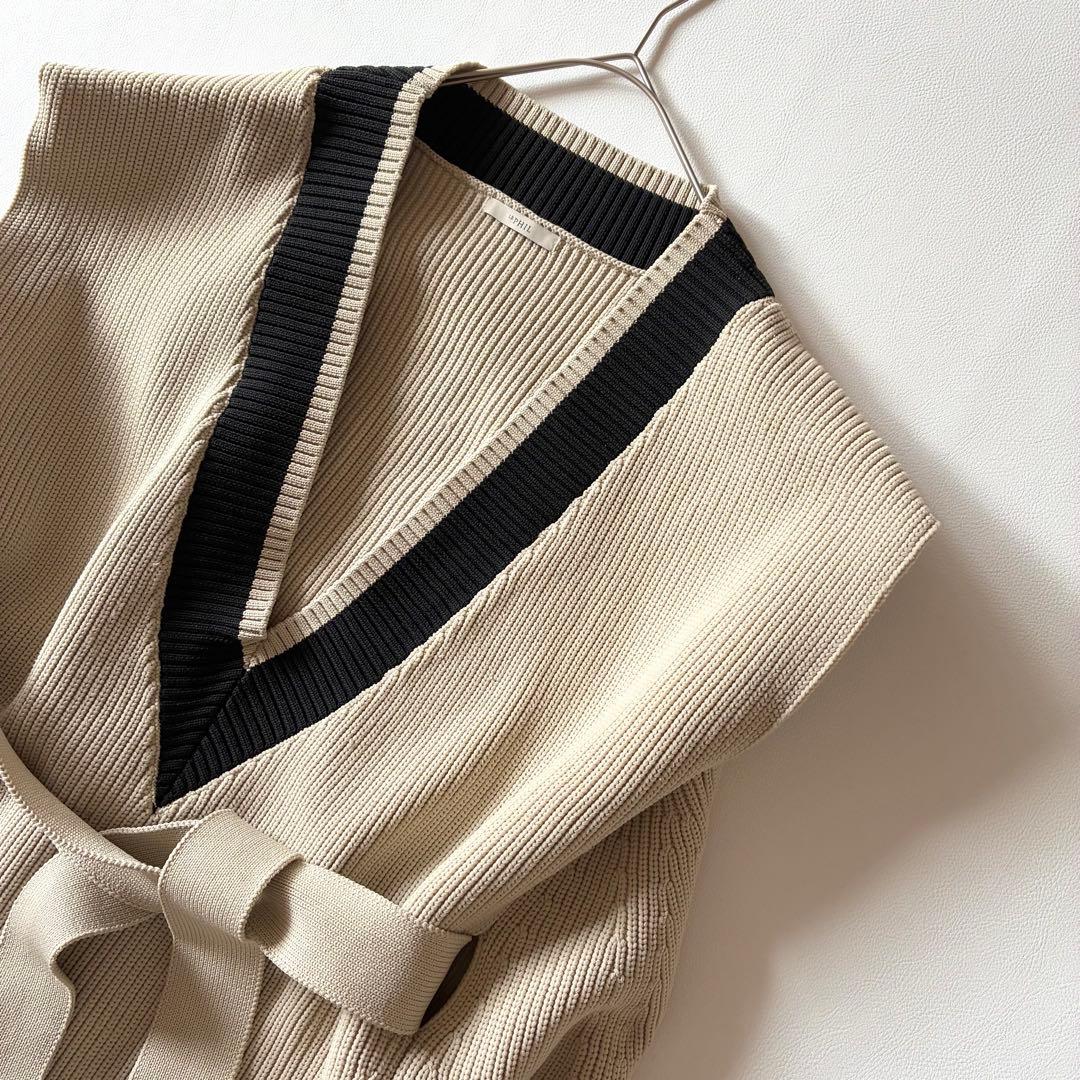 LE PHIL　ルフィル　2024年　スポンディッシュラインニット　ジレ　ベスト