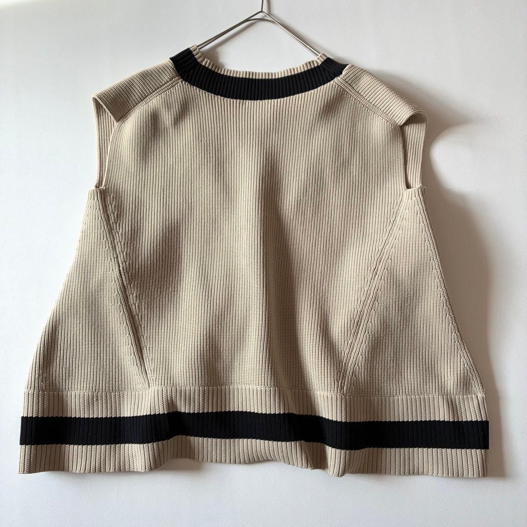 LE PHIL　ルフィル　2024年　スポンディッシュラインニット　ジレ　ベスト