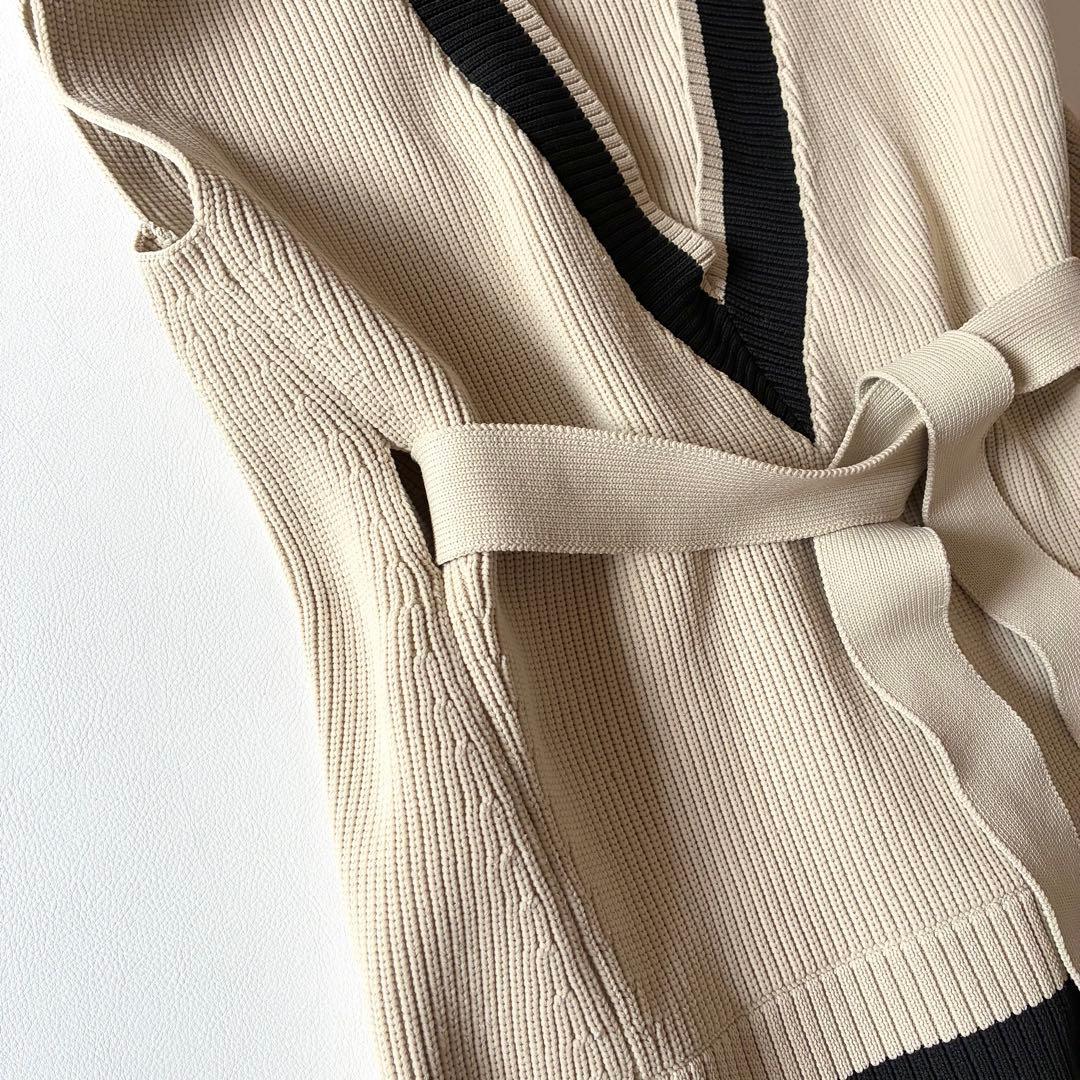 LE PHIL　ルフィル　2024年　スポンディッシュラインニット　ジレ　ベスト