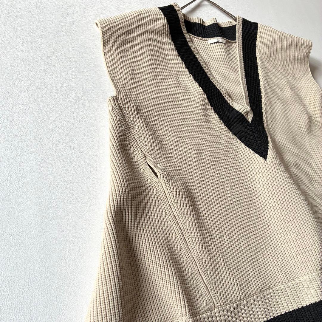 LE PHIL　ルフィル　2024年　スポンディッシュラインニット　ジレ　ベスト