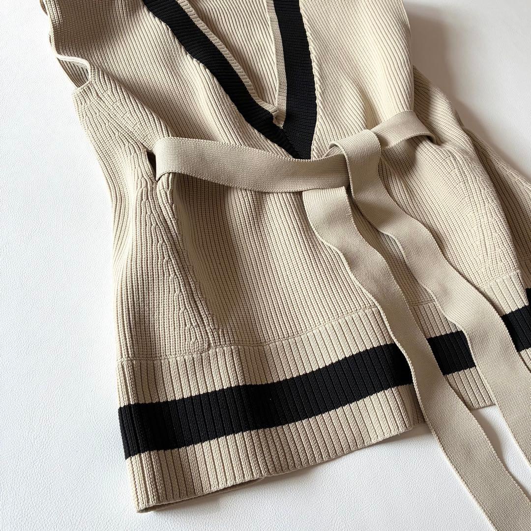 LE PHIL　ルフィル　2024年　スポンディッシュラインニット　ジレ　ベスト