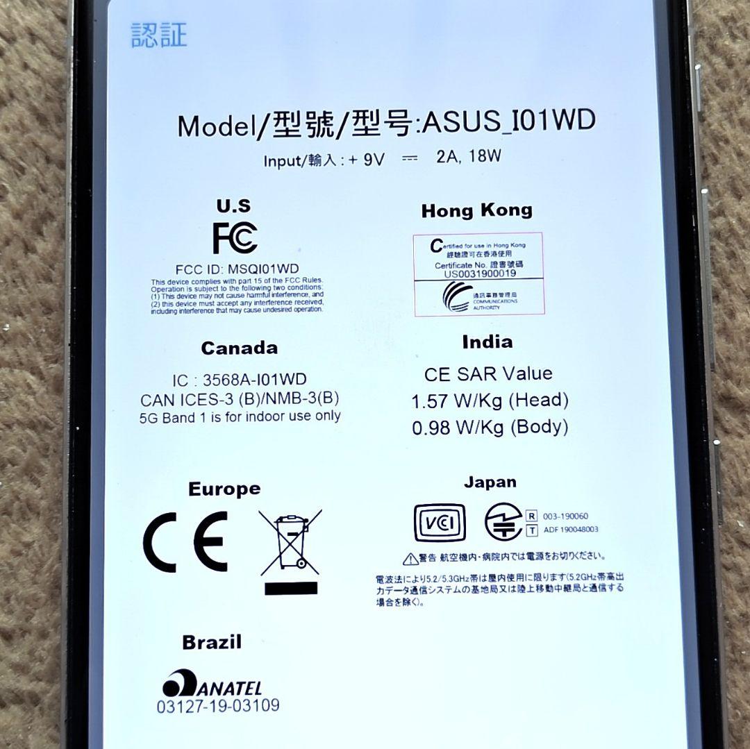 ㉘ASUS Zenfone 6 ZS630KL SL128S6/ジャンク品