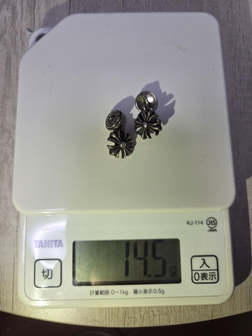 クロムハーツ　CHプラス　シルバーカフスボタン