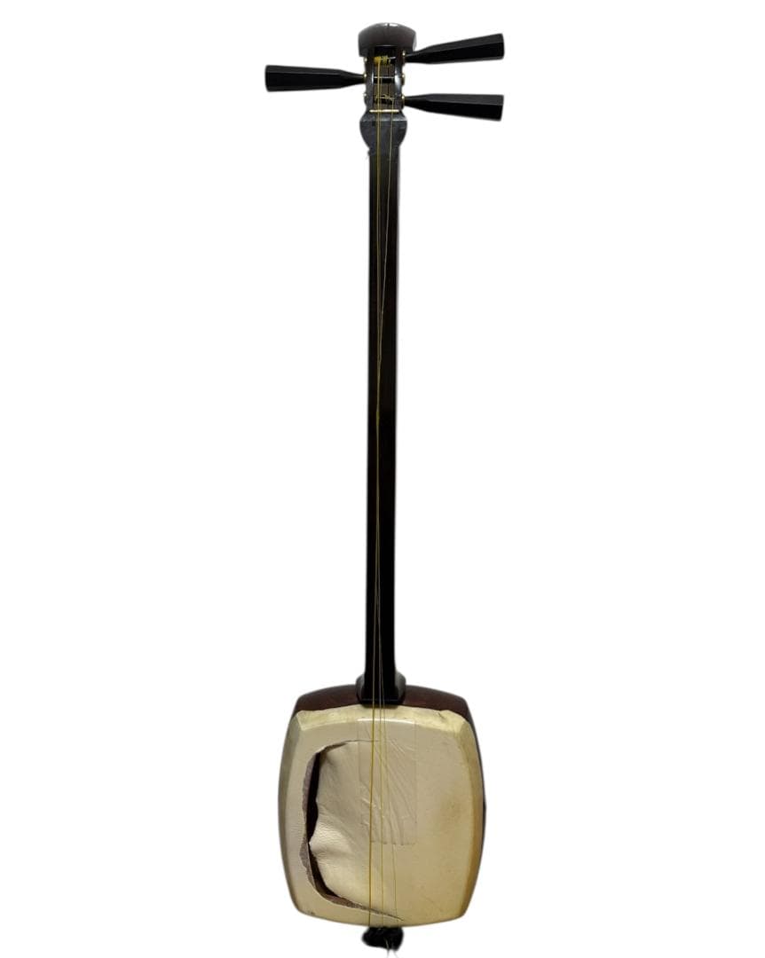 津軽三味線 東さわり 三つ折り 太棹 正寸 丸打胴 ハードケース 撥