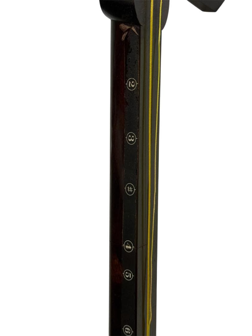 津軽三味線 東さわり 三つ折り 太棹 正寸 丸打胴 ハードケース 撥