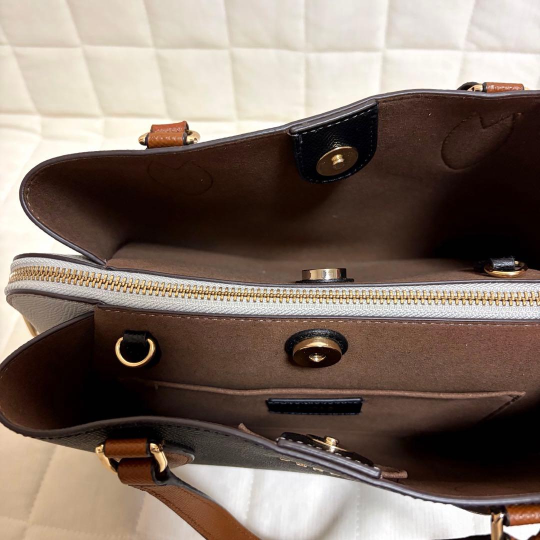 美品☆フルラ2way バイカラー　ミネルヴァトートS