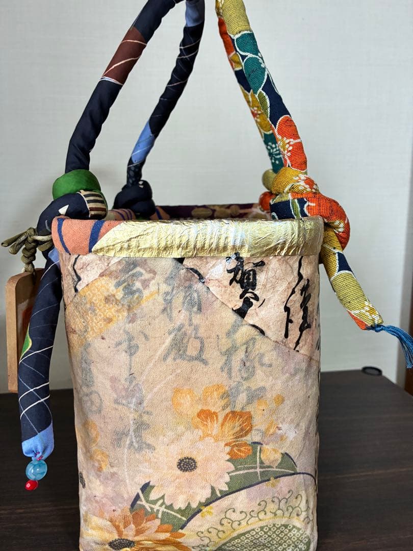 一閑張りかごバッグ（118）