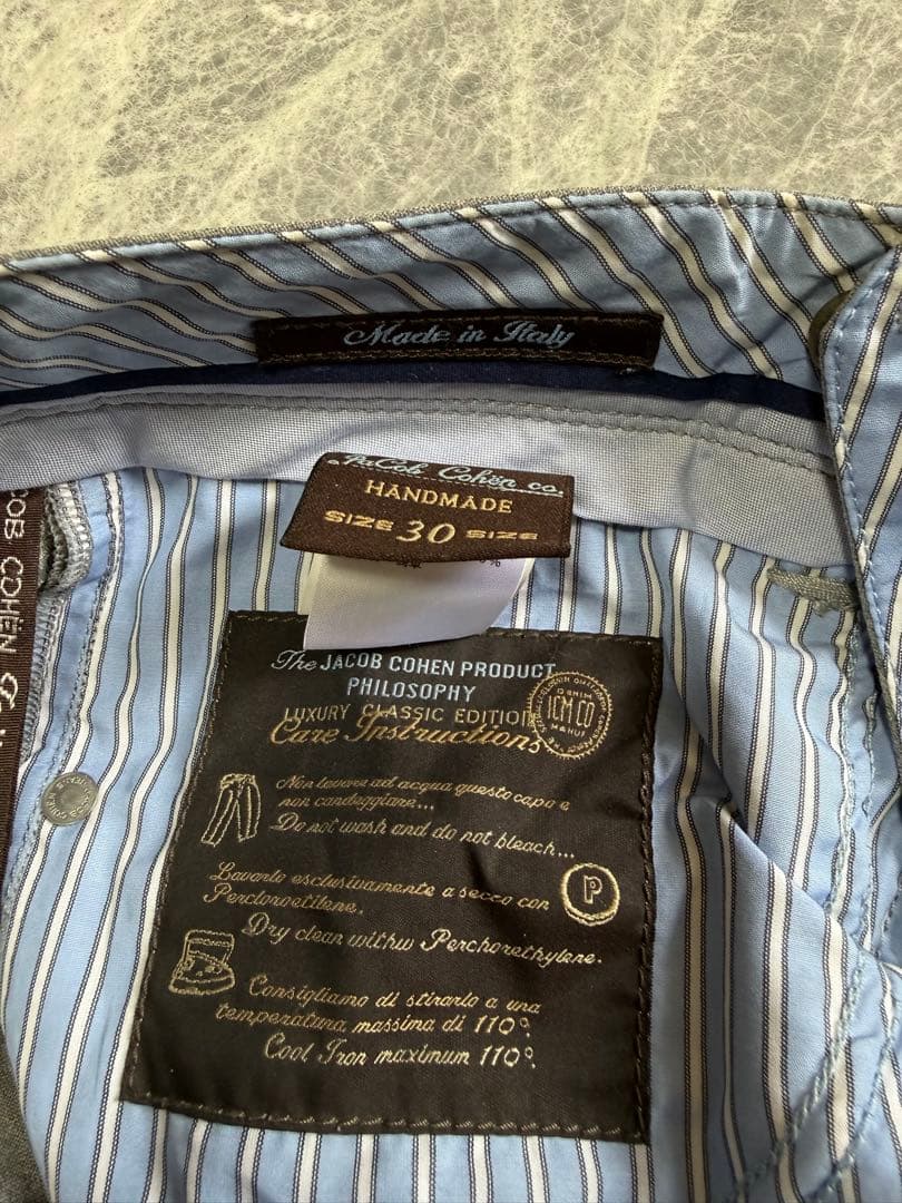 JACOB COHEN 688 ヤコブコーエン カノニコ　ウール　パンツ 30