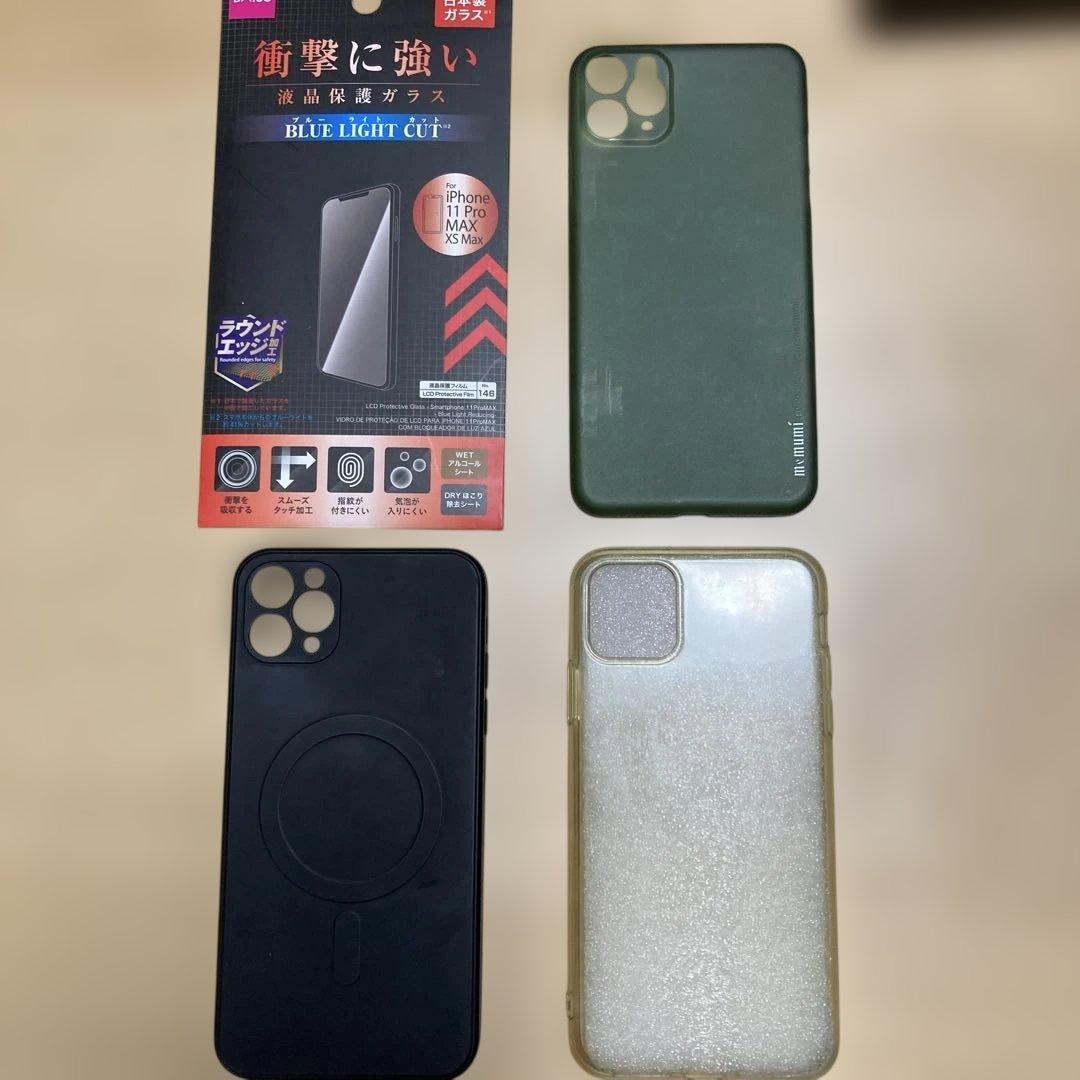 iPhone11ProMax ミッドナイトグリーン 256GB 本体　ケース付