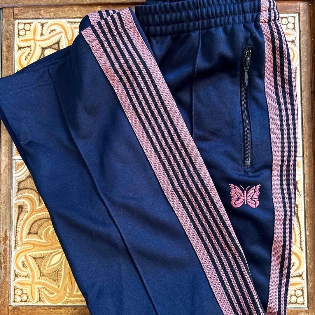 ニードルス　トラックパンツ　フレア　XS ネイビーピンク　レトロ　古着