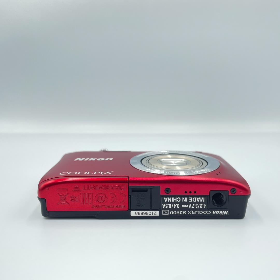 【動作品・転送特典無料あり】Nikon coolpix S2900 RED