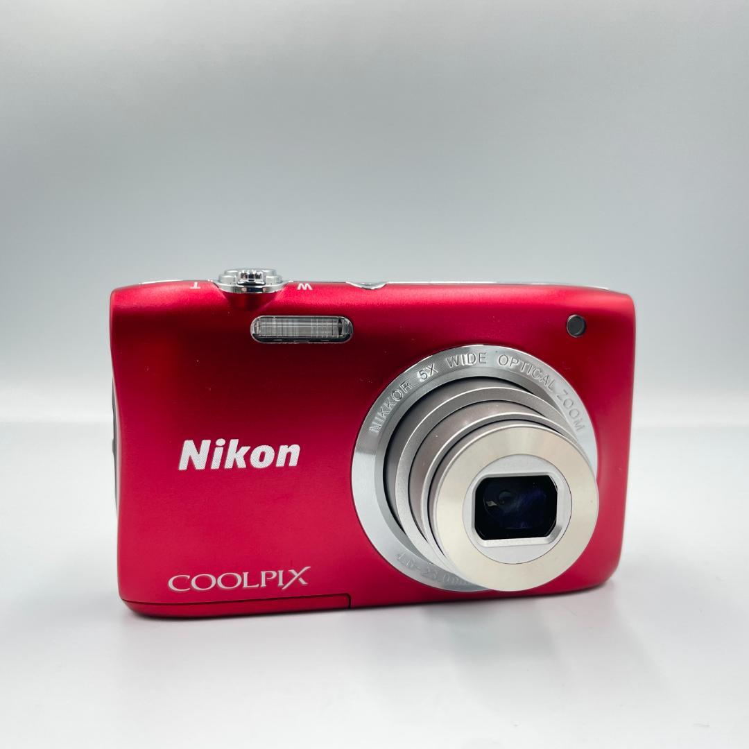 【動作品・転送特典無料あり】Nikon coolpix S2900 RED